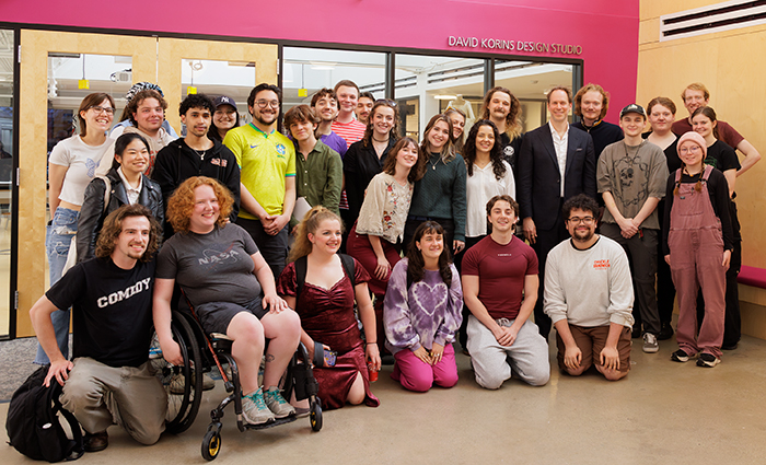 The David Korins Design Studio offers students the space to transform their ideas into reality, refine their craft, and prepare for careers in theater and design.