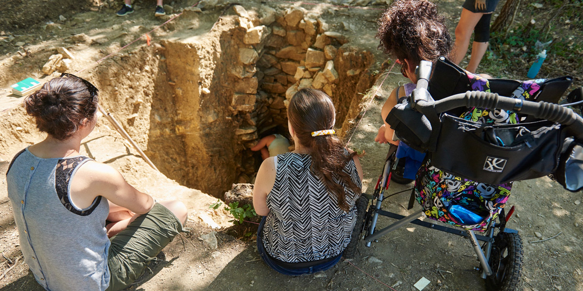 Much of Caroline Horvitz’s work at Poggio Civitate focused on digital archiving and collaborative research.
