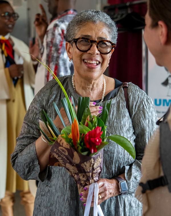 Joye Bowman smiles during her retirement celebration on May 8, 2025.
