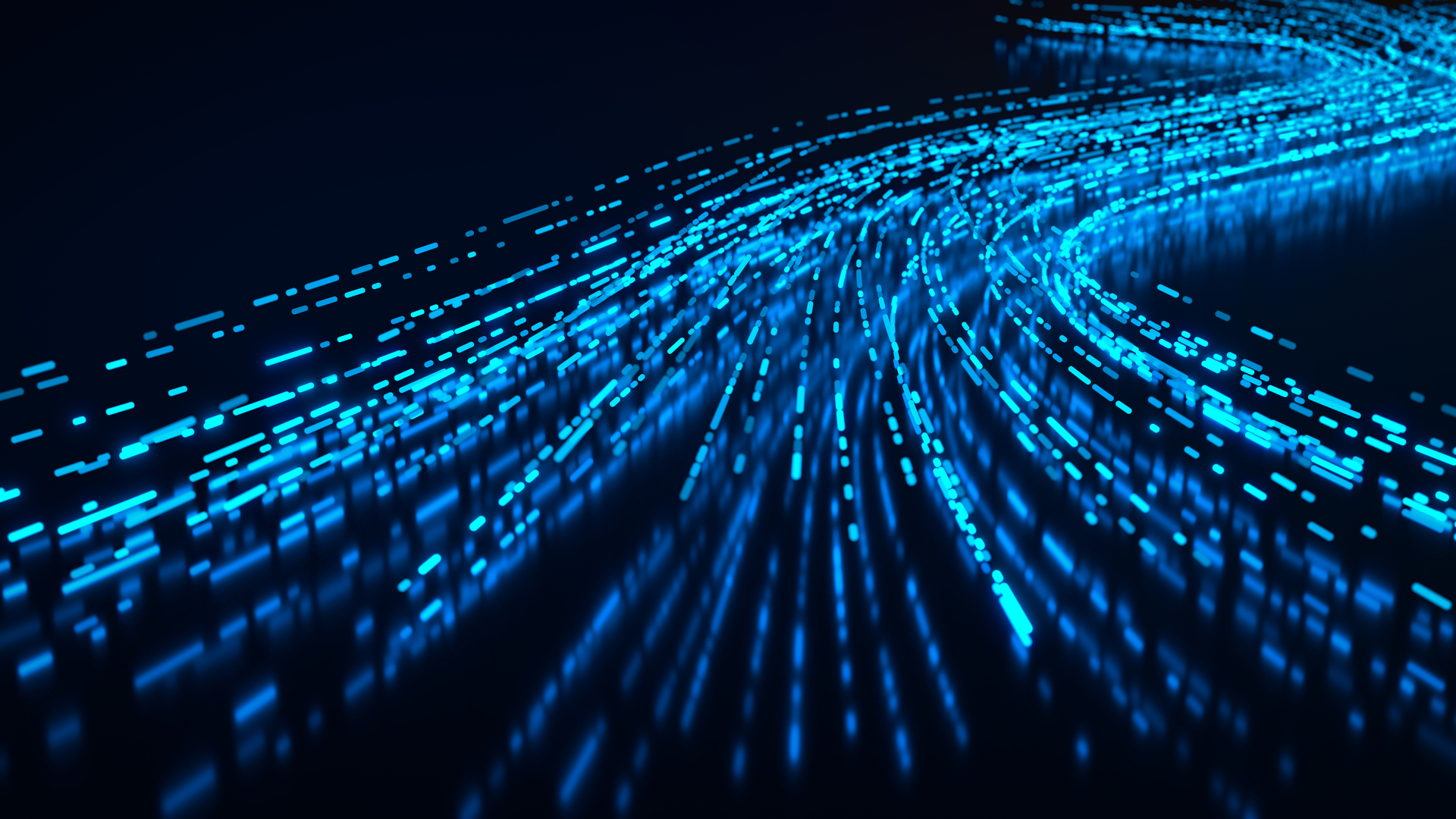 An illustration of big data analytics and high speed communication technology; data flow, data stream, digital information telecommunication, quantum computer qubits and internet concept. Credit: Getty Images