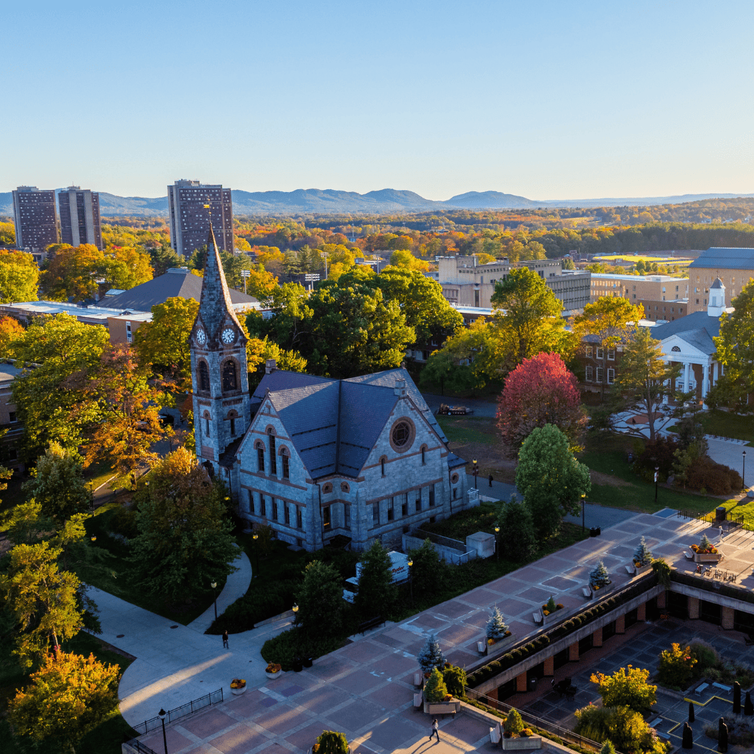 Image of campus with Old Chapel in the foreground