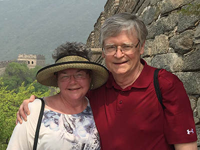Marty Smith and James MacGregor Smith at the Great Wall of China during Jim’s 2016 sabbatical in Shanghai.